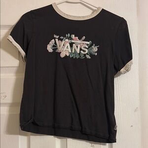 Vans Black Floral Graphic T-Shirt